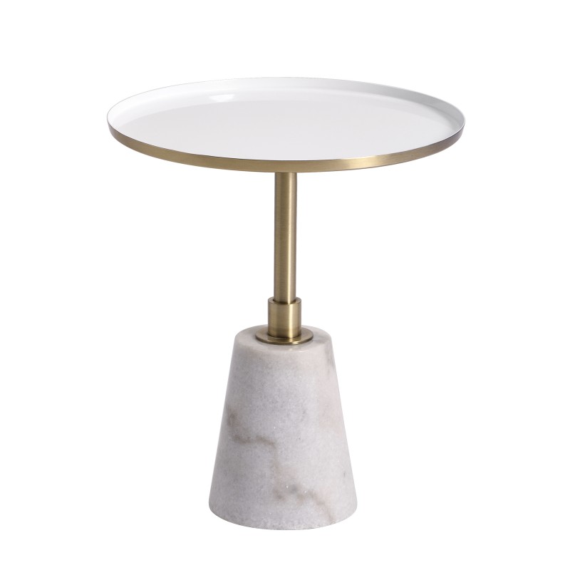 Rundt sidebord/bakkebord