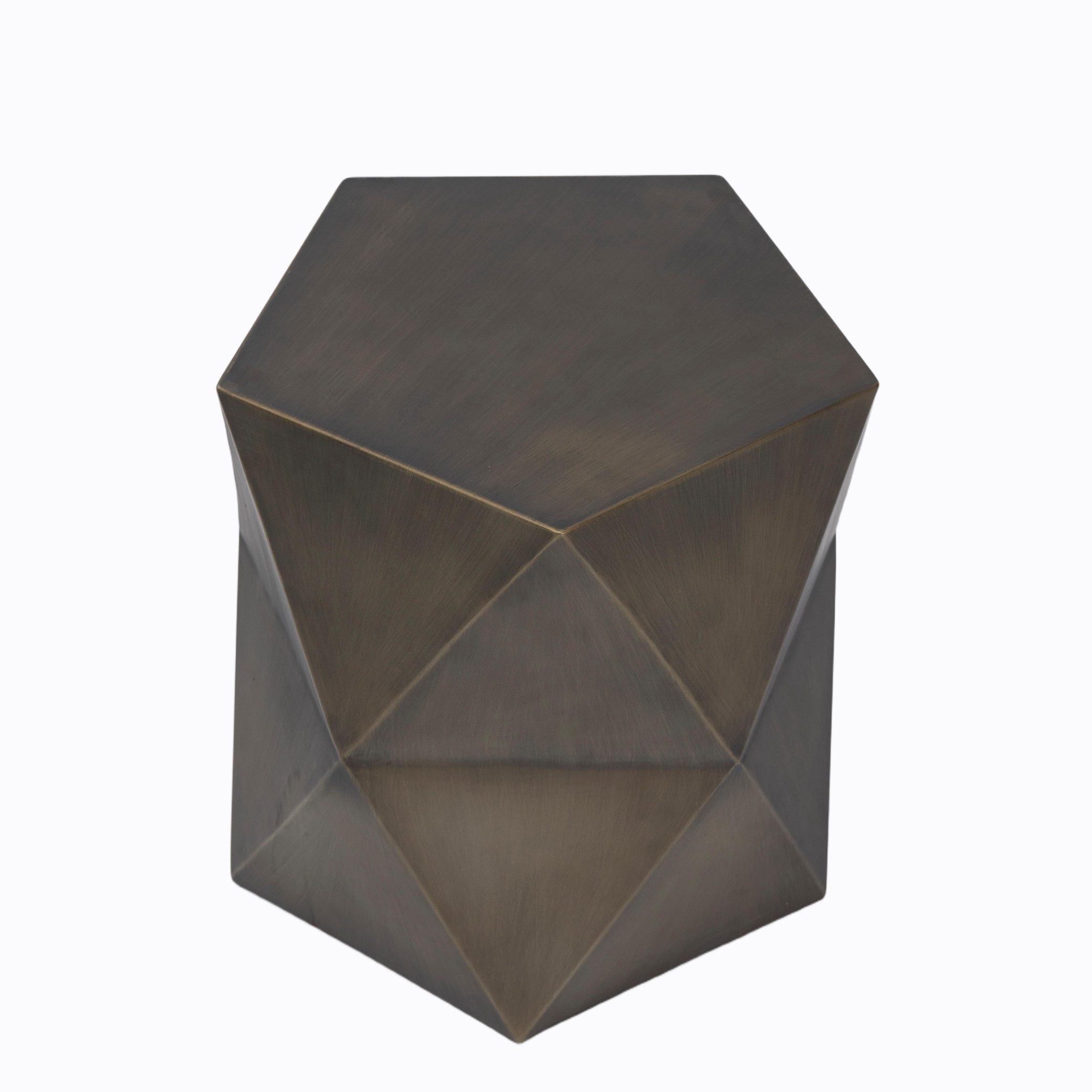 Geometrisk metalsidebord