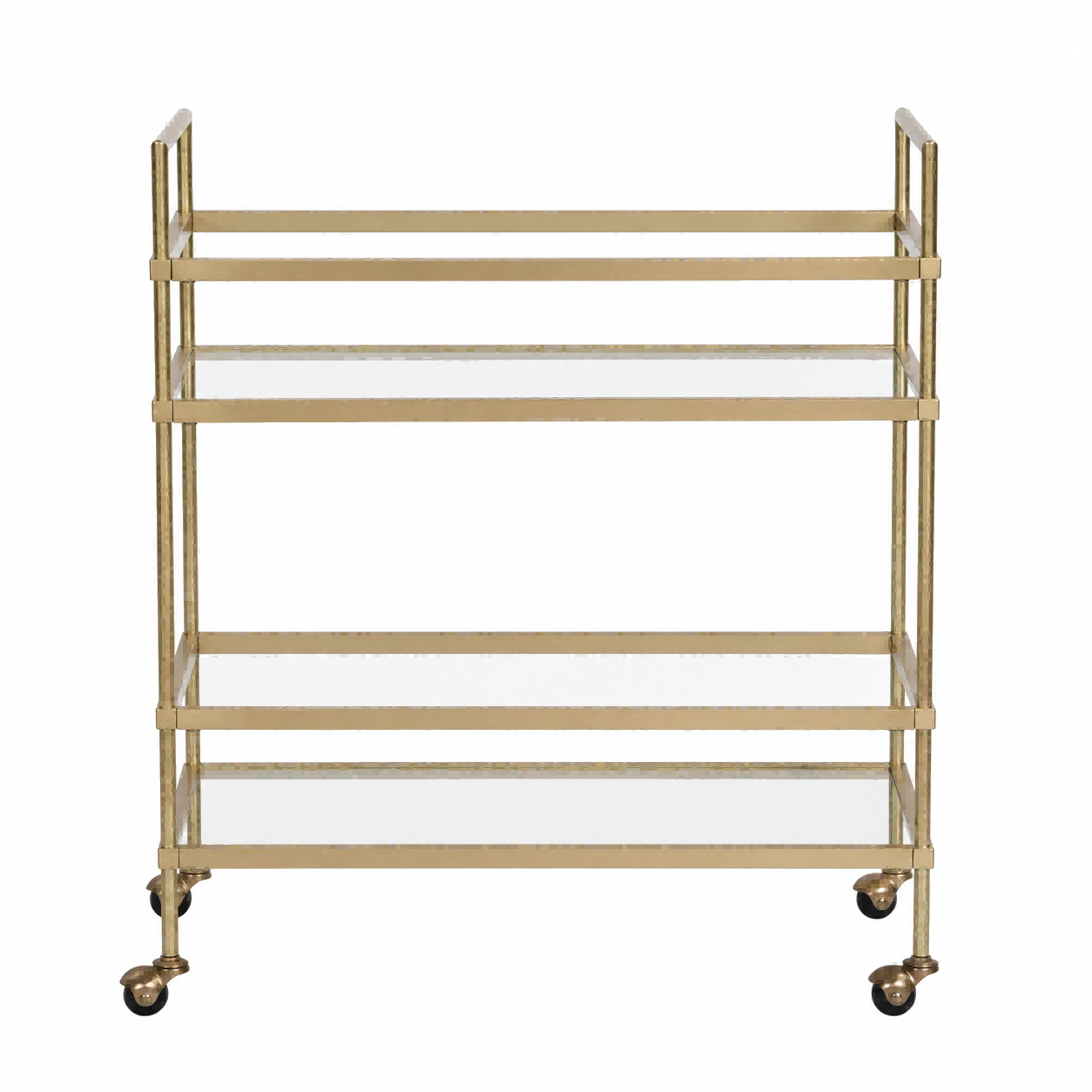 To-tier rullende glasvogn
